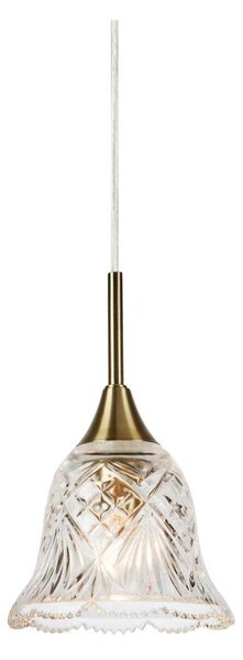 Markslöjd 109011 - Závesný luster LUNA na lanku 1xE14/40W/230V mosadz