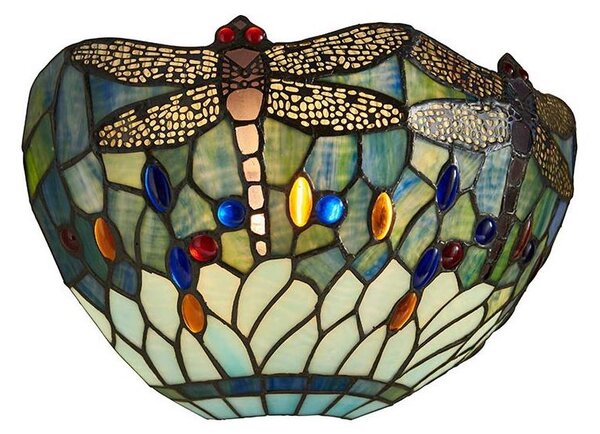 Endon 64102 - Nástenné svietidlo Tiffany DRAGONFLY 1xE14/40W/230V