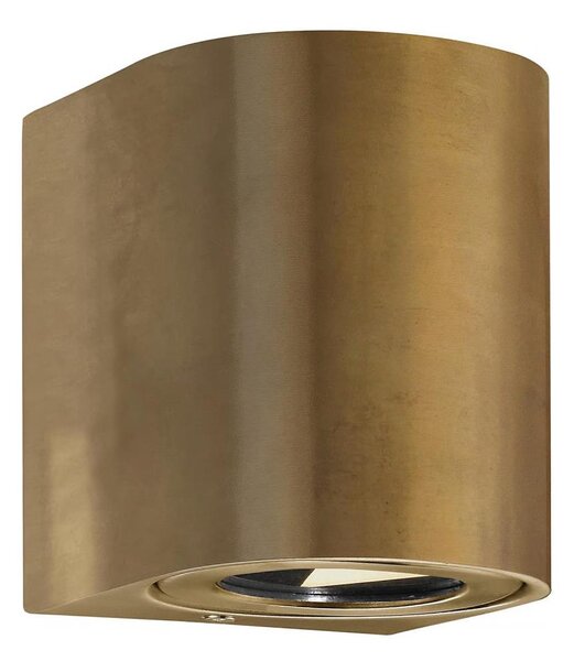 Nordlux - LED vonkajšie nástenné svietidlo CANTO 2xLED/5,5W/230V IP44 zlaté