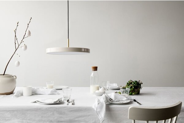 Krémovobiele závesné svietidlo UMAGE Asteria, ⌀ 43 cm