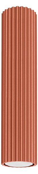Stropné svietidlo Karbon, 1x okrovo červené kovové tienidlo, (30 cm)