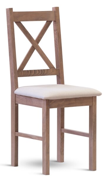 Stima stolička TERA s čalúneným sedákom Odtieň: Dub Vintage, Látka: LUIS marrone 11