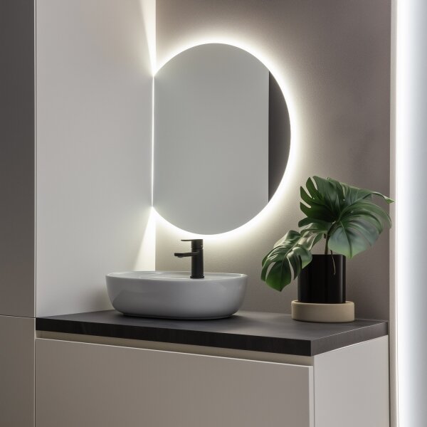 Brilagi - LED kúpeľňové zrkadlo MEZZO LED/18W/230V 60x50 cm IP44 CRI 90 stmievateľné +CCT