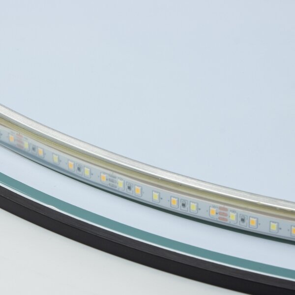 Brilagi - LED kúpeľňové zrkadlo VENA BLACK LED/26W/230V 80 cm IP44 CRI 90 stmievateľné + CCT