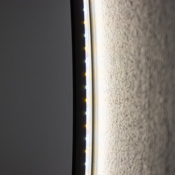Brilagi - LED kúpeľňové zrkadlo VENA BLACK LED/26W/230V 80 cm IP44 CRI 90 stmievateľné + CCT