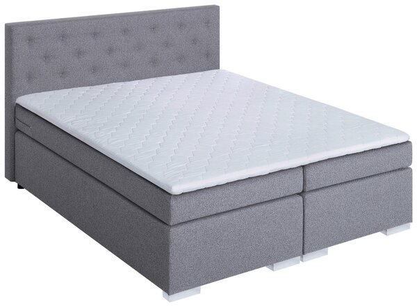 BOXSPRINGOVÁ POSTEĽ, 180/200 cm, svetlosivá MID.YOU - Online Only spálne, Online Only