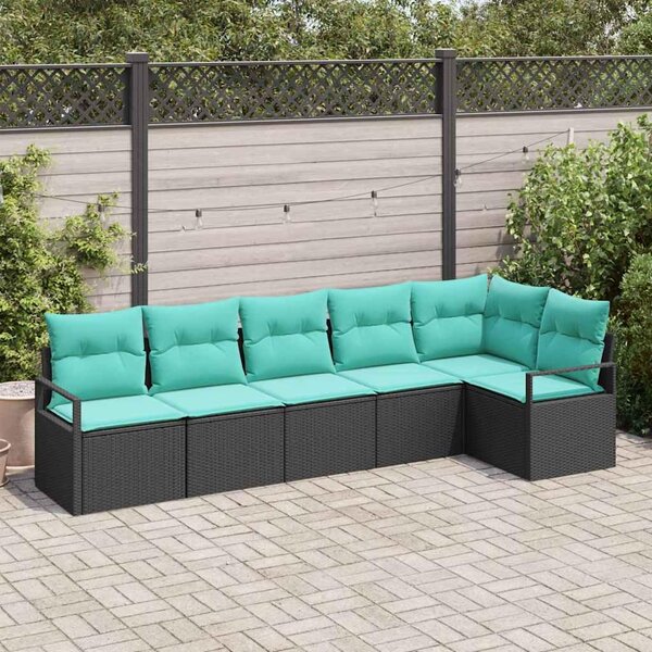 Maison Exclusive – Sedacia súprava Schwarz [Syntetický materiál]: Polyratan