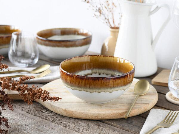 SADA MÍS kamenina keramika 4-dielne 17,5 cm Creatable - Misky & misy, Online Only