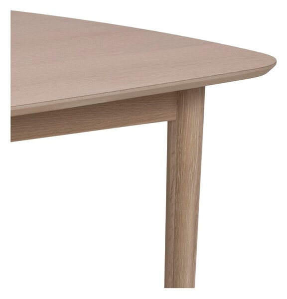 Rozkladací jedálenský stôl s doskou v dubovom dekore 210x100 cm Aston - Actona