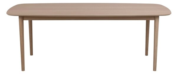 Rozkladací jedálenský stôl s doskou v dubovom dekore 210x100 cm Aston - Actona