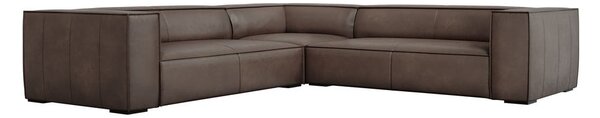 Hnedá kožená rohová pohovka (variabilná) Madame - Windsor & Co Sofas