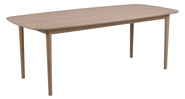 Rozkladací jedálenský stôl s doskou v dubovom dekore 210x100 cm Aston - Actona