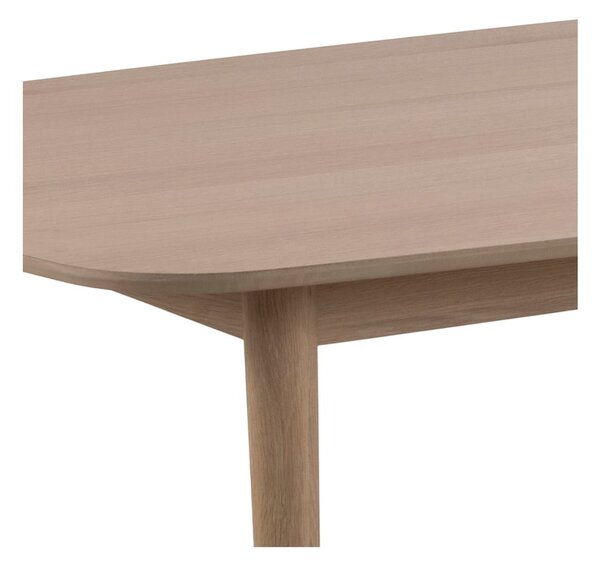 Rozkladací jedálenský stôl s doskou v dubovom dekore 210x100 cm Aston - Actona