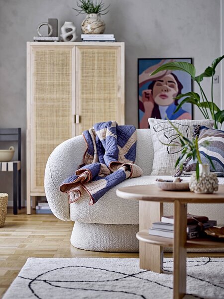 MUZZA Koberec gavi 180 x 120 cm biely