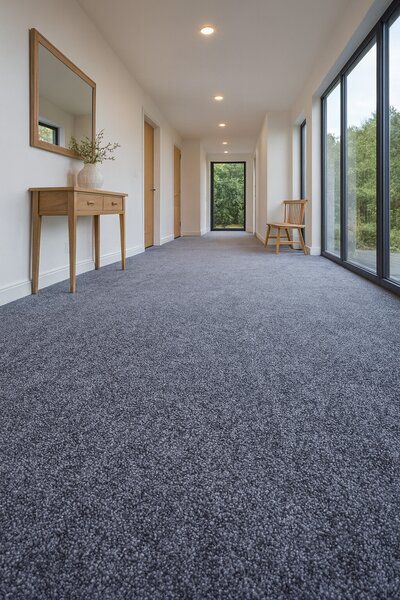 Condor Carpets , Metrážny koberec Classica 28, záťažový, na mieru, šíře 4m,5m, modrá, ab (mriežka), chodba / predsieň