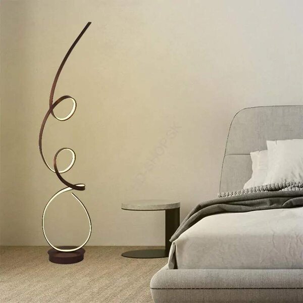 LED dizajnová stojaca lampa 80W + DO (JF2301/BR)