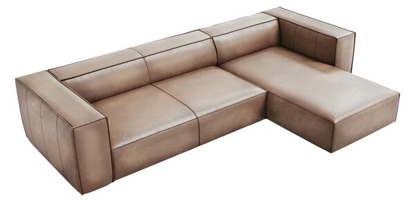 Svetlohnedá kožená rohová pohovka (pravý roh) Madame - Windsor & Co Sofas