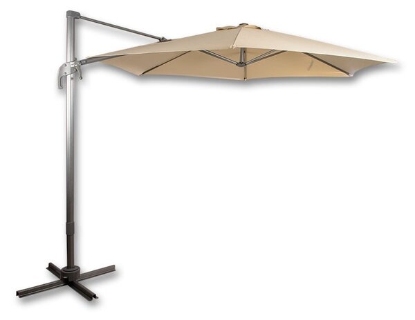 Slnečník Santorini Ø 300cm prírodný