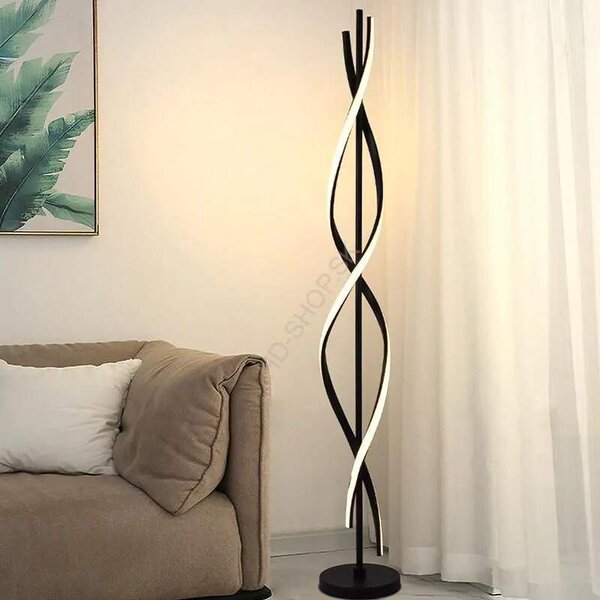 LED dizajnová stojaca lampa 60W + DO (JF2305/B)