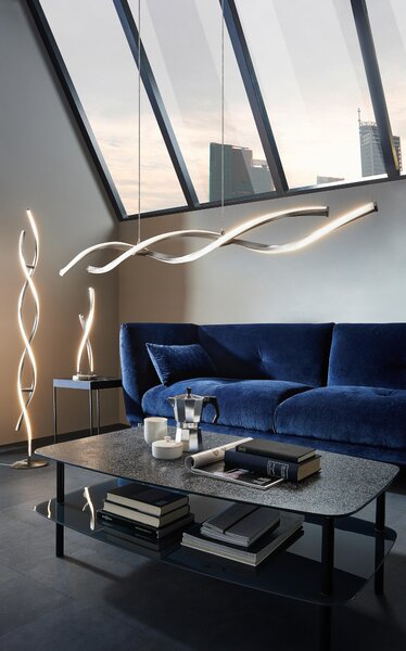 ZÁVESNÉ LED SVIETIDLO, 110/8/140 cm - Interiérové svietidlá