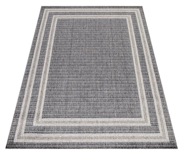 Ayyildiz , Kusový koberec Aruba 4901 grey – na von aj na doma, 80x150, šedá, chodba / predsieň
