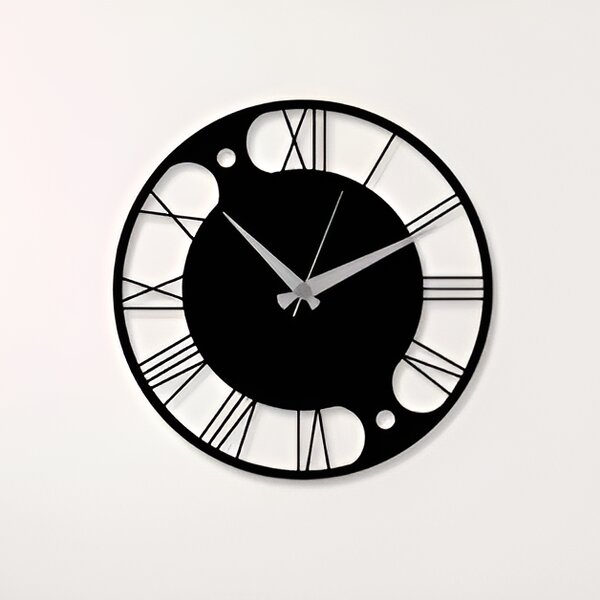 Drevené nástenné hodiny - RIMA - 40cm , Zlatá
