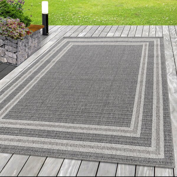 Ayyildiz , Kusový koberec Aruba 4901 grey – na von aj na doma, 80x150, šedá, chodba / predsieň