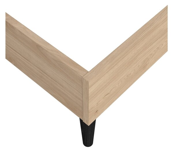 Dvojlôžková posteľ bez roštu v prírodnej farbe 140x200 cm Ry – Tvilum