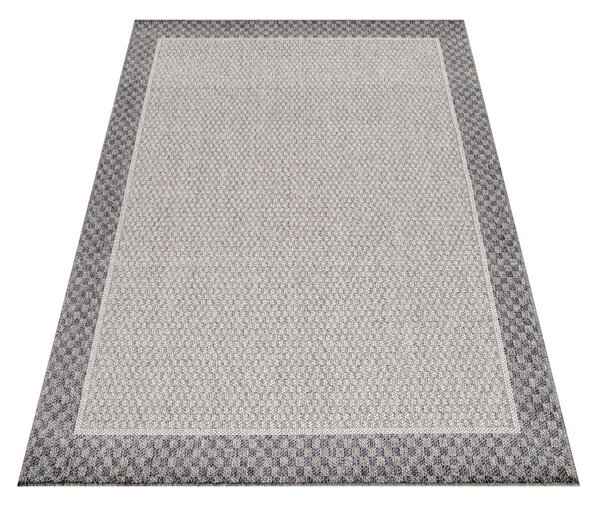 Ayyildiz , Kusový koberec Aruba 4905 cream – na von aj na doma, 80x150, šedá, chodba / predsieň