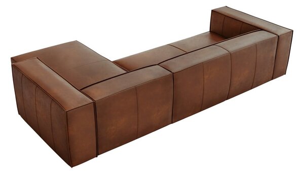 Koňakovohnedá kožená rohová pohovka (pravý roh) Madame - Windsor & Co Sofas