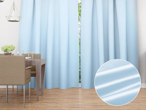 Biante Saténový záves LUX-062 Svetlo modrý 140x140 cm