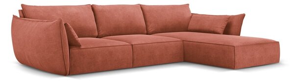 Červená rohová pohovka (pravý roh) Vanda - Mazzini Sofas