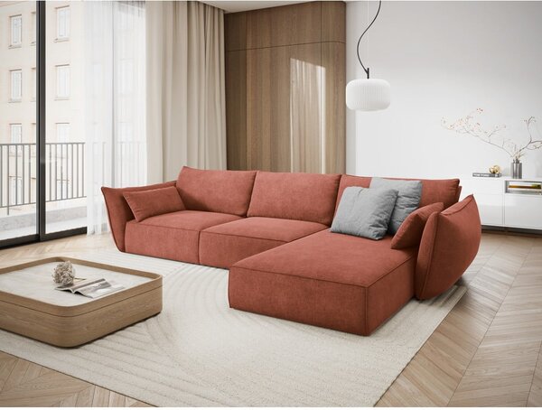 Červená rohová pohovka (pravý roh) Vanda - Mazzini Sofas