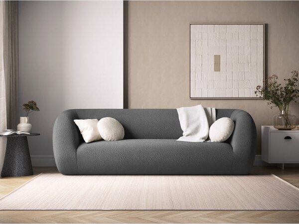 Sivá pohovka z textílie buklé 230 cm Essen – Cosmopolitan Design