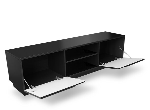 Závesný TV stolík Loftia Mini 160 cm - čierny mat