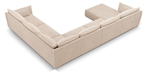 Béžová rohová pohovka (pravý roh) Vanda - Mazzini Sofas
