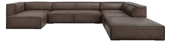 Hnedá kožená rohová pohovka (pravý roh) Madame - Windsor & Co Sofas
