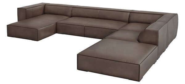 Hnedá kožená rohová pohovka (pravý roh) Madame - Windsor & Co Sofas