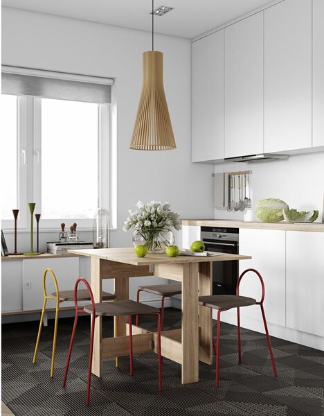 Rozkladací jedálenský stôl v dekore duba 76x28 cm Papillon – TemaHome