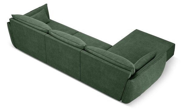 Tmavozelená rohová pohovka (ľavý roh) Vanda - Mazzini Sofas