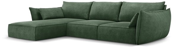 Tmavozelená rohová pohovka (ľavý roh) Vanda - Mazzini Sofas
