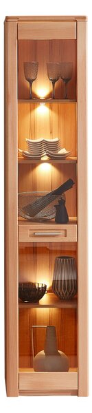 VITRÍNA, jadrový buk, jadrový buk, 43/203/40 cm Carryhome - Sklenené vitríny