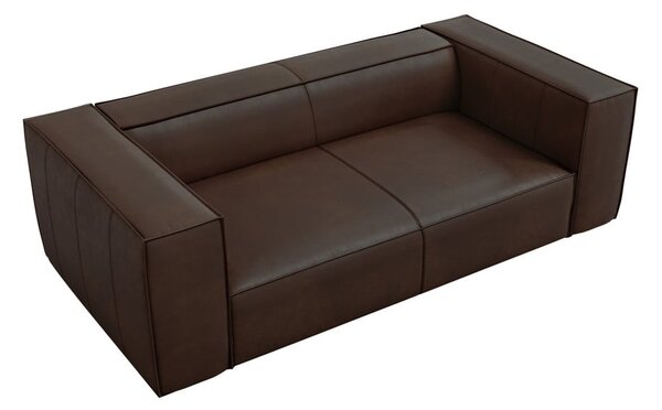 Tmavohnedá kožená pohovka 212 cm Madame - Windsor & Co Sofas