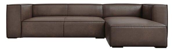 Hnedá kožená rohová pohovka (pravý roh) Madame - Windsor & Co Sofas