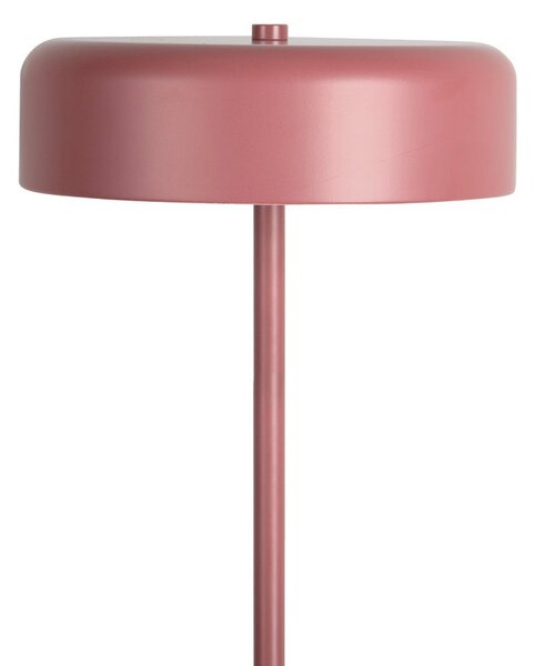 Vínovočervená stojacia lampa s kovovým tienidlom (výška 140 cm) Riqueza Palo – Leitmotiv