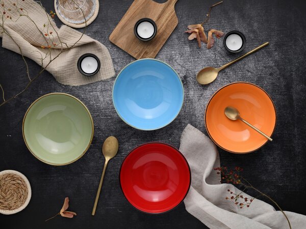 SADA SERVÍROVACÍCH MISIEK kamenina keramika 16,5 cm Creatable - Jedálenské sety, Online Only