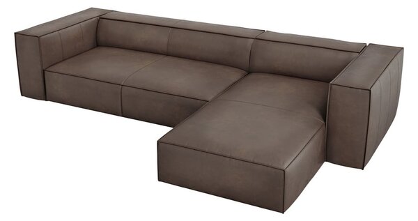 Hnedá kožená rohová pohovka (pravý roh) Madame - Windsor & Co Sofas