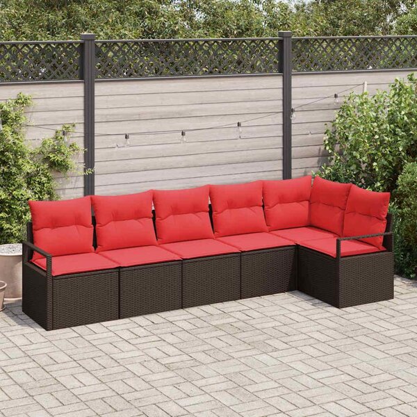 Maison Exclusive – Sedacia súprava hnedá [syntetický materiál]: Polyratan