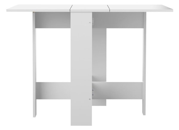 Rozkladací jedálenský stôl s bielou doskou 76x28 cm Papillon – TemaHome