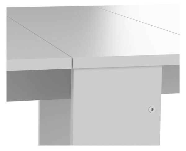 Rozkladací jedálenský stôl s bielou doskou 76x28 cm Papillon – TemaHome
